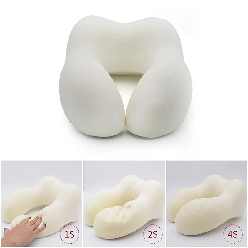 U-Shaped High Quality Memory Foam Travel Neck Pillow With Magnets