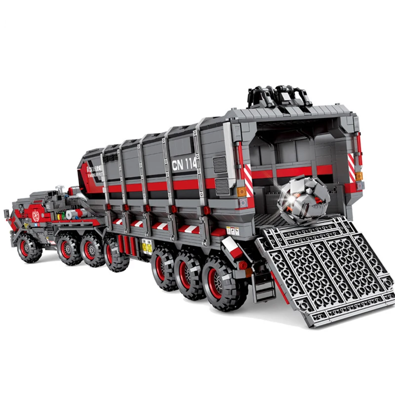 Technic серия большой грузовик блуждающая земля CN171-11 транспортный грузовик 3712 шт. 11 фигурок строительные блоки игрушки для детей наборы