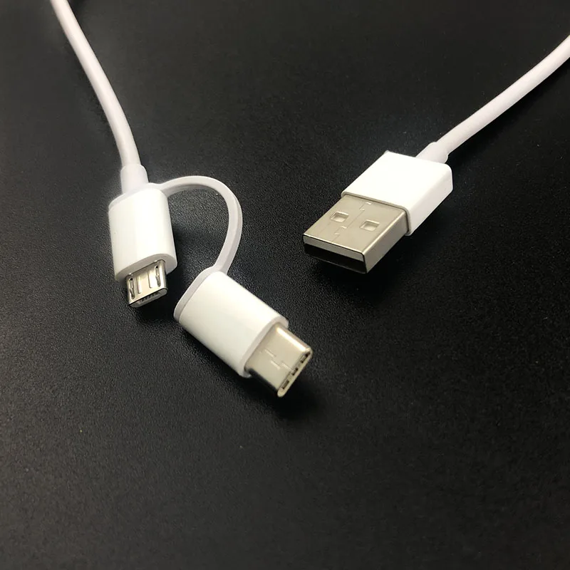 xiaomi 2 в 1 micro usb кабель type-c 2a 30 см поддерживает быструю зарядку и синхронизацию данных для mi 5 6 SE Red mi 9 cc9 Note 3 4 5A