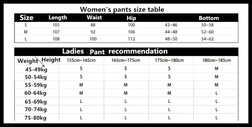 暴风女士裤子 尺码表WJL3_!!2660353533_副本_副本
