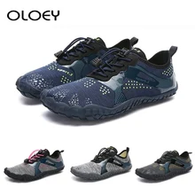 Новинка; спортивная обувь для плавания и воды; Мужская Спортивная обувь; дышащие уличные кроссовки на плоской подошве; мягкие мужские пляжные сандалии; быстросохнущие прогулочные