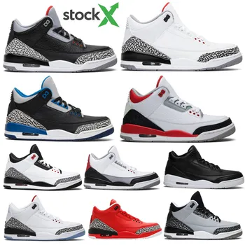 

Black Cement Men Basketball Shoes 3 OG Pure White 3s UNC Wolf Grey Sport True Blue Tinker Green Mens Trainer Sports Sneakers