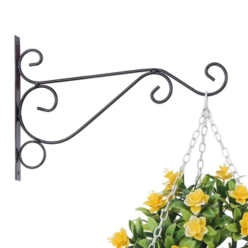 

Plant Hanging Hooks Decorative Iron Wall Hooks Plant Hanging Hangers for Outdoor Indoor Planter Bird Feeder Lanterns Wind Chimes