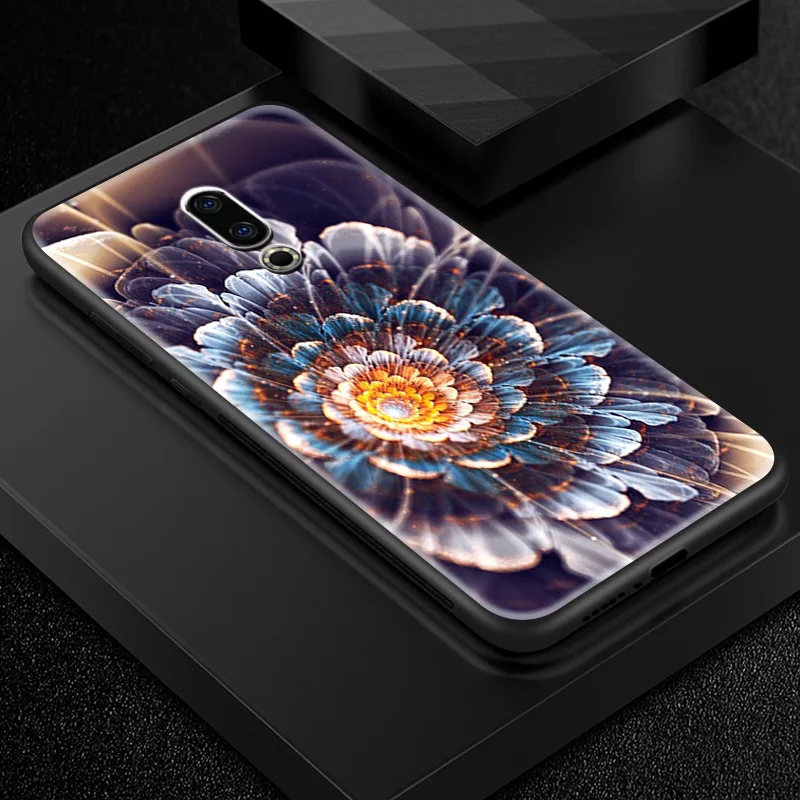 W197 Для Meizu 16s 16th плюс 16X M6T M882Q M892Q закаленное Стекло чехол для Meizu M5 M6 M8 M9 Примечание силиконовый мягкий ТПУ чехол бампер ракушками - Цвет: W197