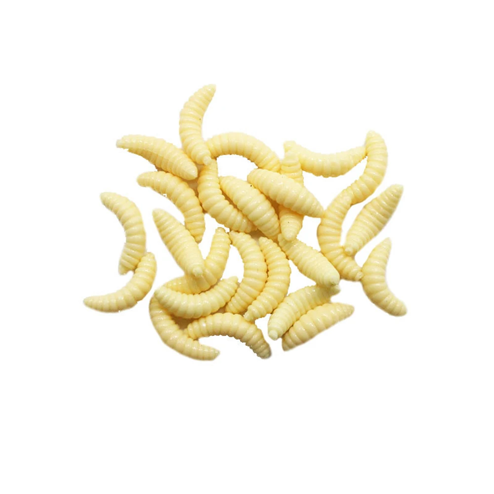 1000Pcs/lot 2cm 0.3g Fishing Lures Soft Lure Baits Smell Worms Glow Shrimps Tackle Soft Baits Lifelike Fishy Smell Lures