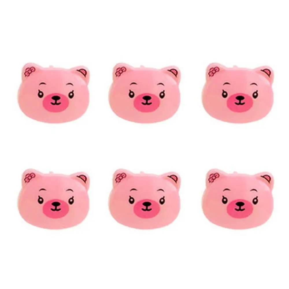 pink Детская Защитная крышка с мультипликационным принтом, безопасная штепсельная вилка, разъем питания, маленькая безопасная детская розетка, Детская Противоударная розетка, защитная крышка, безопасный soc - Цвет: pink