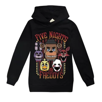 

2020 Kids New Children Kids Fashion Hoodies Five Nights at Freddys Boys Girls Cartoon T-shirt Casual Pullover Sweater For 2-13Y