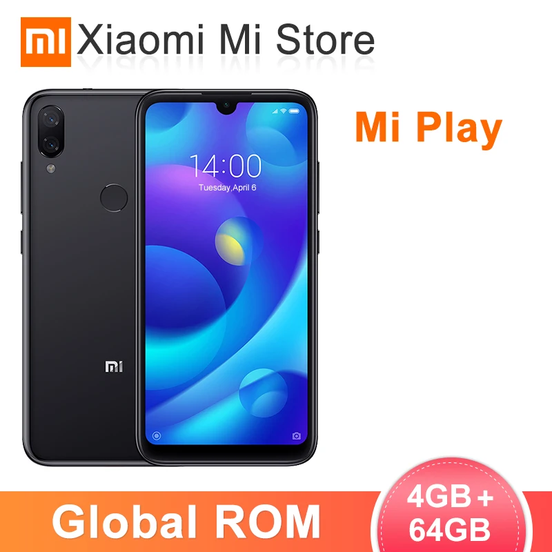 Xiaomi Mi с глобальной прошивкой 4 Гб ОЗУ 64 ПЗУ смартфон MTK Helio P35 Восьмиядерный