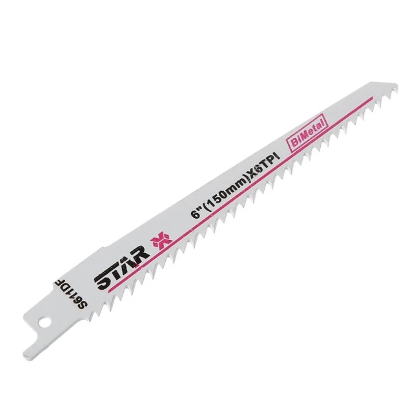 High Carbon Steel/Bi-Metal S611DF 150mm 6&quot Reciprocating Saw Blade Effective For Cutting Wood Woodworking | Инструменты
