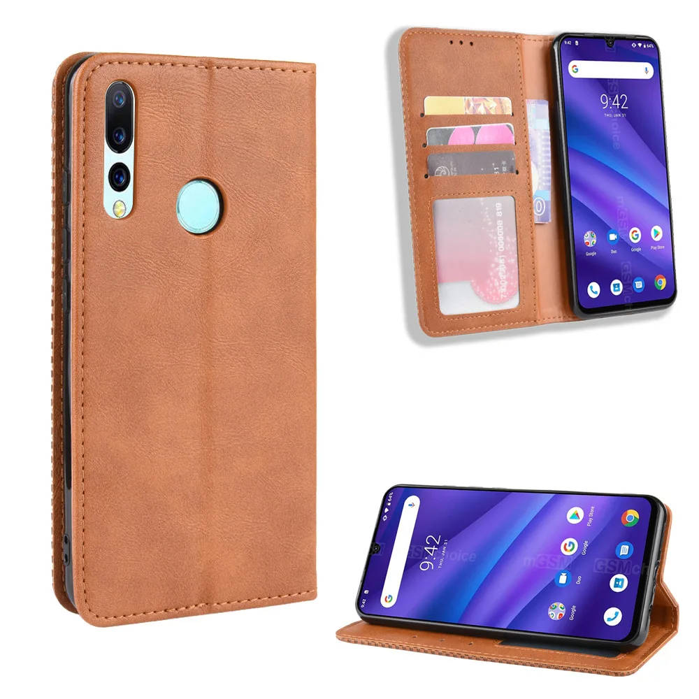 Винтажный чехол для Umidigi A5 Pro Umidigi power Wallet чехол из искусственной кожи с магнитной откидной подставкой и отделениями для карт чехол для Umidigi A5 Pro