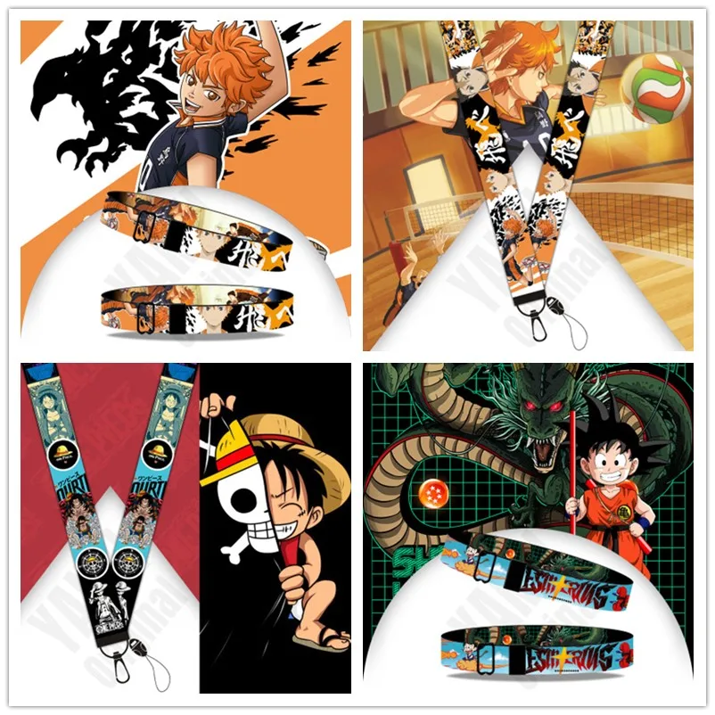 1 шт. Аниме Haikyuu One Piece Sonic Action Figure Toys браслет ремешок для ключей телефон шейный