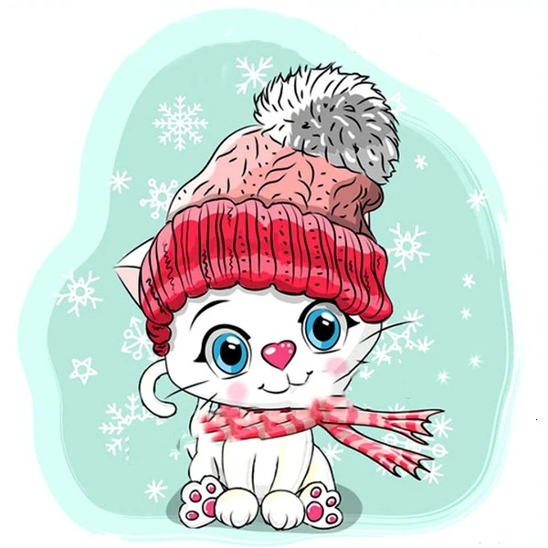 FA1-2304 HUACAN 5D Diamond Painting Cartoon Diamond Embroidery Full Drill Square Sale Christmas Decorations For Home - Цвет: FA1-2304