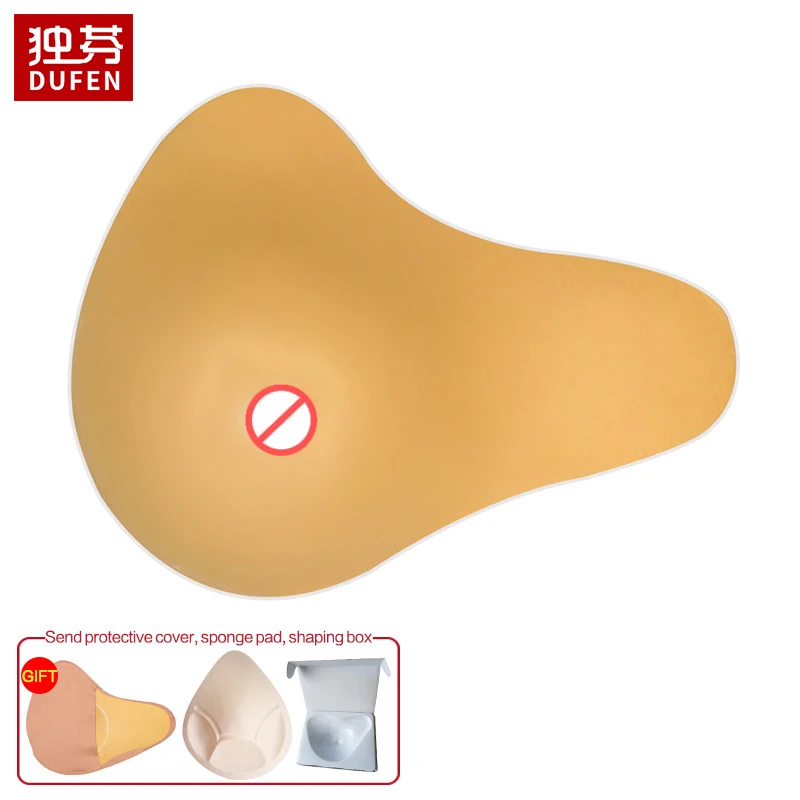 HUANQIN Silicone Fake Breast Form Fake Boobs Silicone Breast Forms Rempli Silicone D Cup, Faux Seins Formes Mastectomie Transgenre, Faux Seins Poitrine Poitrine Artificielle Soutien-Gorge, Bronzer