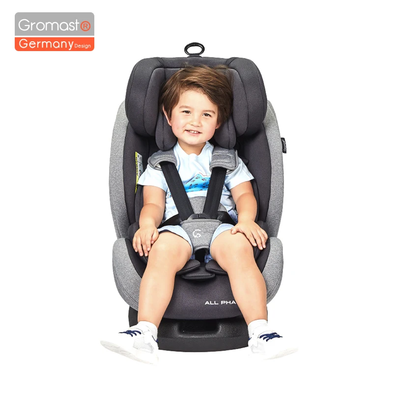 Black Gromast Регулируемый Детское автокресло с Isofix Кабриолет 1/2/3 весом 9-36 кг ребенок Детская безопасность сиденье 9 M-12 Y кресло - Цвет: Black