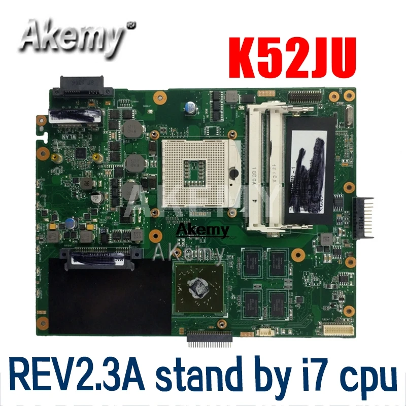 K52JT K52JU материнская плата для ноутбука For Asus K52J A52J K52JR K52 K52JE X52J Материнская REV2.3A HD6370