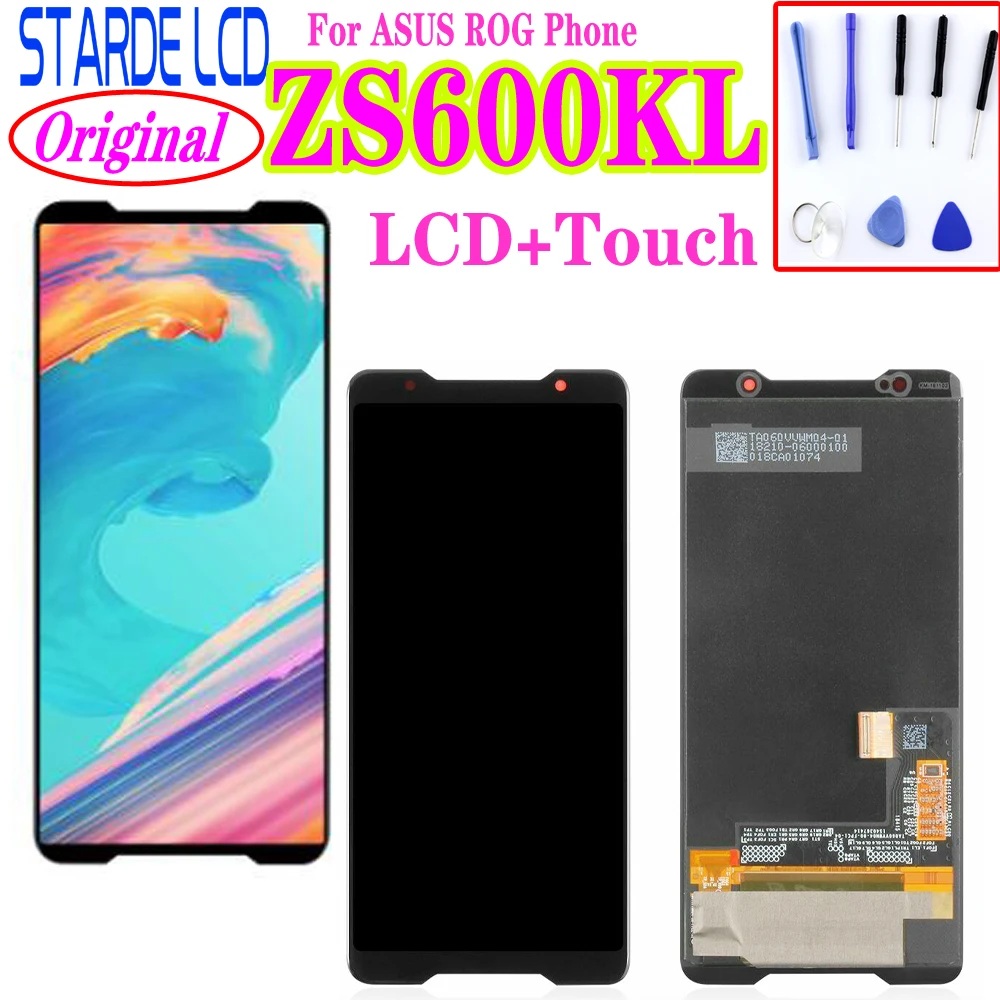 

Original Amolded LCD Screen for Asus ROG Phone ZS600kl z01QD LCD Display Touch Screen Digitizer Assembly Replacement