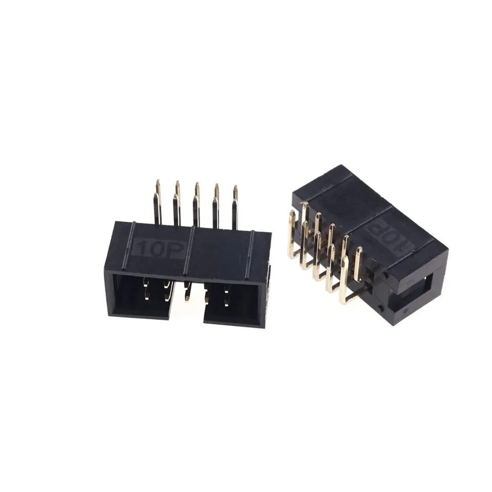 10 Stücke Idc Stecker Gehäuse Headbox Gerade Box Pin Header 8 Pin 2,54MM 2X 1 qx