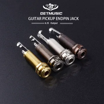 

10pcs/lot CYLINDER Guitar Pickup Endpin Output Jack Nickel Strap Lock Multi color
