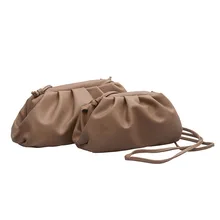 Новинка, высокое качество, сумка на плечо, женская, пельменей, посылка, простая, одноцветная, модная, индивидуальная, вместительная, сумочка, кошелек