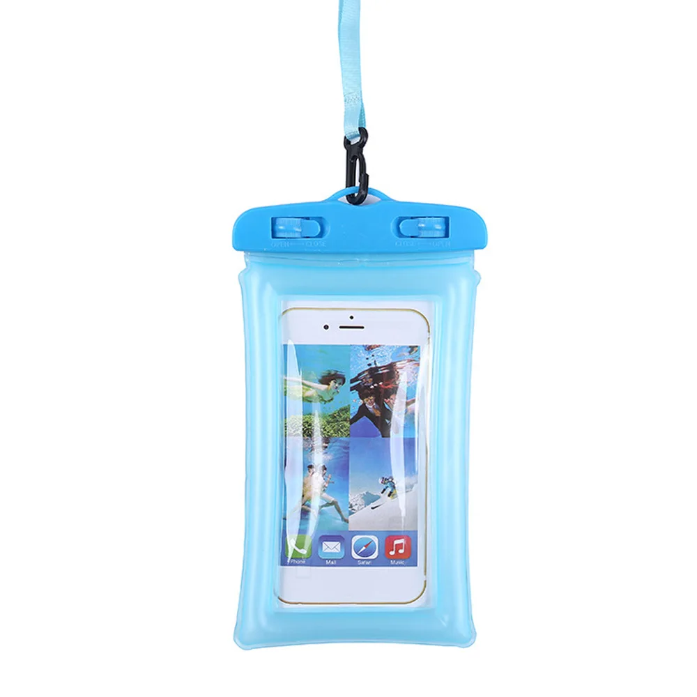 blue Прочные многоцветные портативные спортивные товары для дайвинга аксессуары для сотового телефона водонепроницаемая сумка для спорта на открытом воздухе водонепроницаемый мешок для мобильного телефона - Цвет: blue
