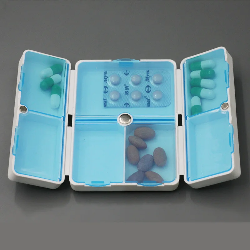 7 Grids Pill Case Organizer Weekly Medicine Jewelry Container Storage
