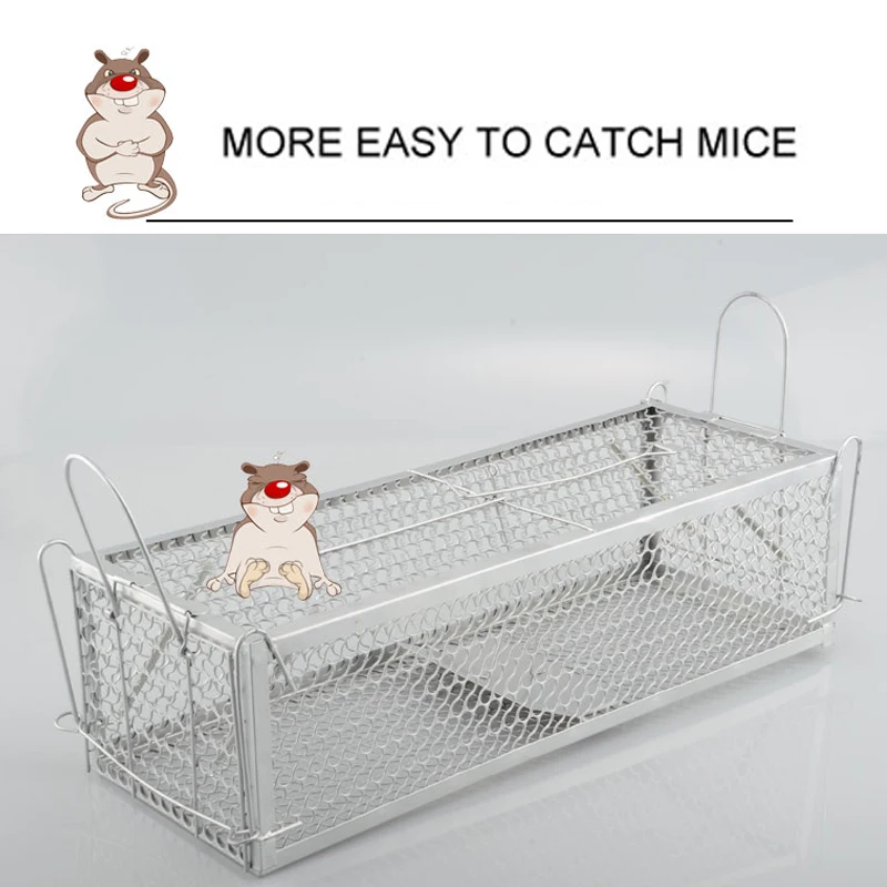 30*12*24cm Steel Cage Control Catch Mouse 1pcs Animal Trap Rat Mice Hamster Metal High Sensitivity | Дом и сад