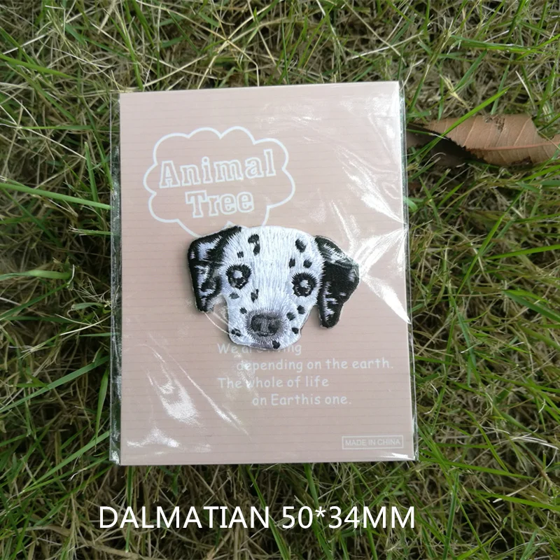 DALMATIAN 1 рисунок вышивка патч мультфильм детская одежда декоративная задняя Прорезиненная Ткань прилипающая собака пальто футболка свитер декоративный p - Цвет: DALMATIAN