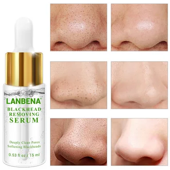 

Blackhead Removing Serum 15ml Black Mask Blackhead Facial Mask Remover Acne Treatment Face Mask Serum Shrinks Pore Peeling Off