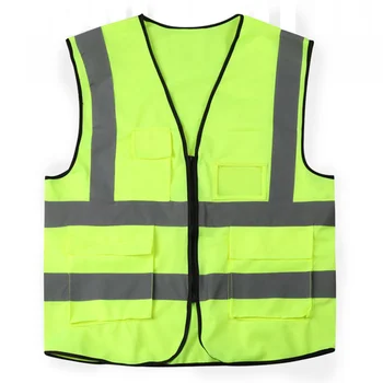 

Multi Pockets Protective Sport Traffic Construction Worker Warning Outdoor Fishing High Visibility Reflective Safety Vest