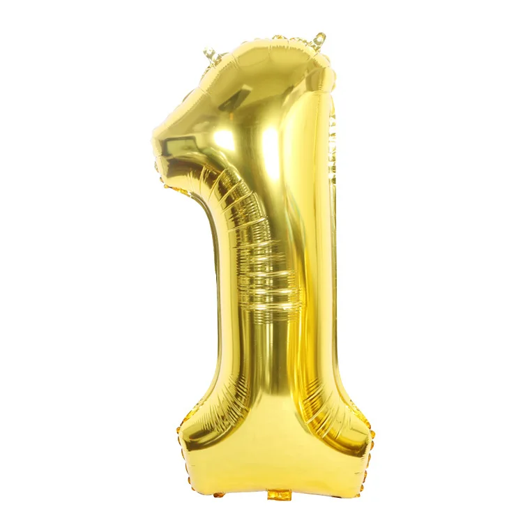 Gold 1 40 дюймов фольгированный шар с цифрами 32 дюйма воздушные гелиевые шары с цифрами С Днем Рождения украшения для детей и взрослых свадебные шары globos - Цвет: Gold 1