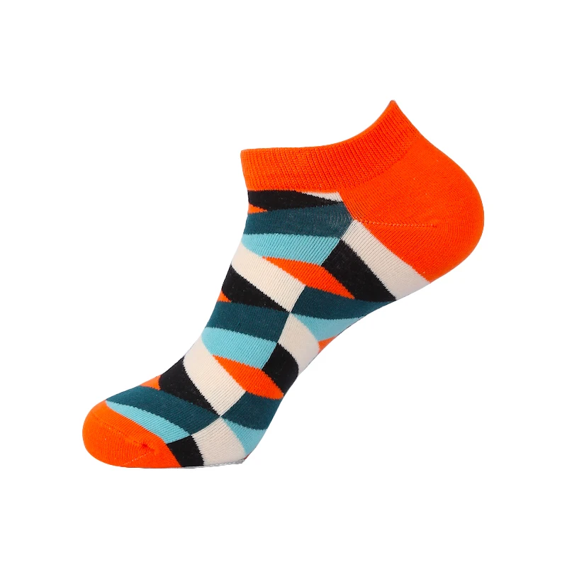 Хлопковые женские и мужские носки-следки, забавные летние уличные носки в стиле Харадзюку, носки-тапочки унисекс, новинка, носки с рисунками из мультфильмов, счастливые носки - Цвет: S38