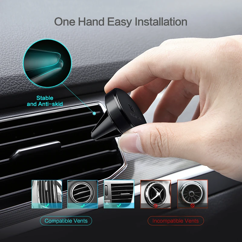  FLOVEME Magnet Auto Telefon Halter Für iPhone Samsung 360 Rotation Air Vent magnetische telefon hal