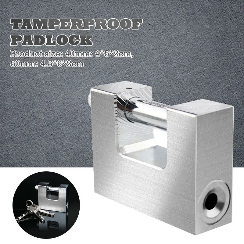 

Rectangle 40mm Cabinet Lock Door Lock Locks Password Stainless Steel Bolt Household 50mm Steel Lock Windows Padlock