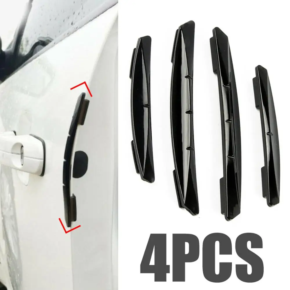 

4PCS Car Door Anti-collision Bumper Strip Guards Side Protector Sticker for Renault Honda Mugen Nismo Type R Mitsubishi RalliArt