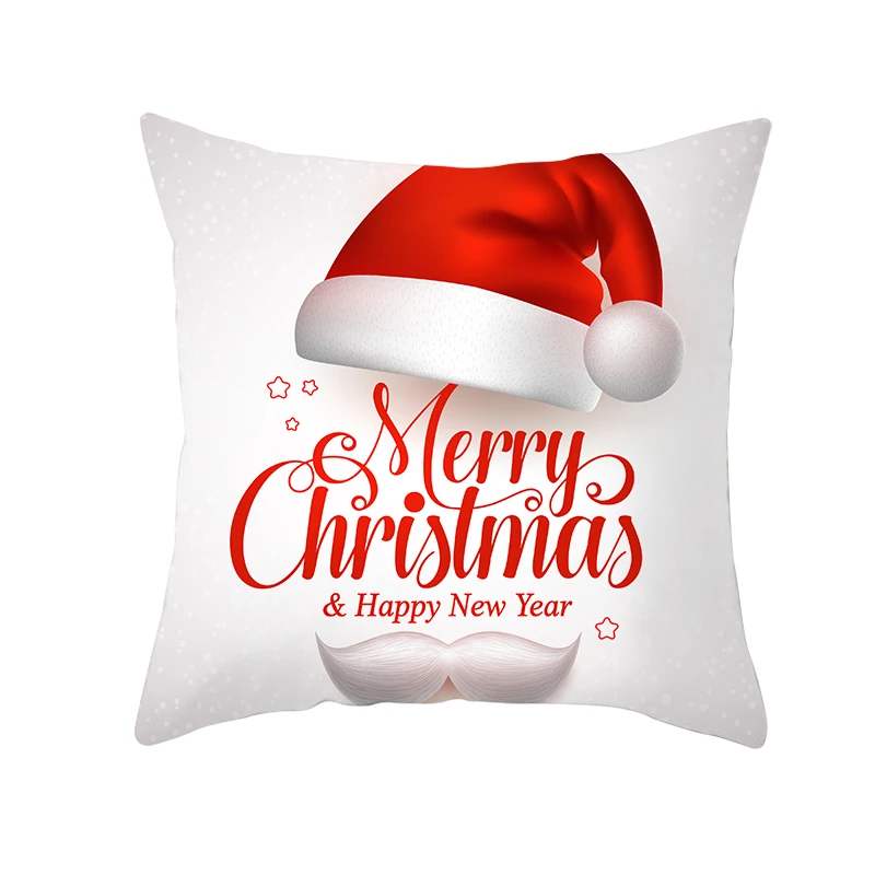 Fuwatacchi Рождественский подарок накидки на подушки, стильная футболка с изображением персонажей видеоигр Санта подушка в форме Санта-Клауса чехол для дивана украшения дома пледы наволочки для подушек размером 45*45 - Цвет: PC12130
