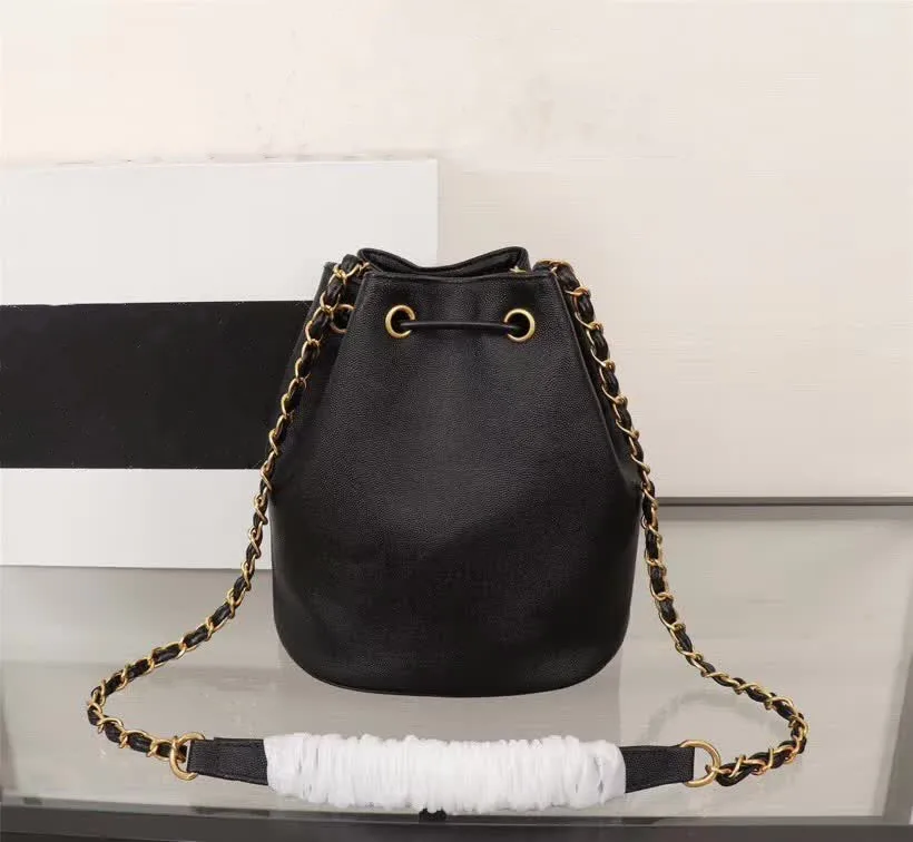 Роскошные дизайнерские сумки, сумки-ковши, модные женские модные сумки, кожаные сумки - Цвет: black