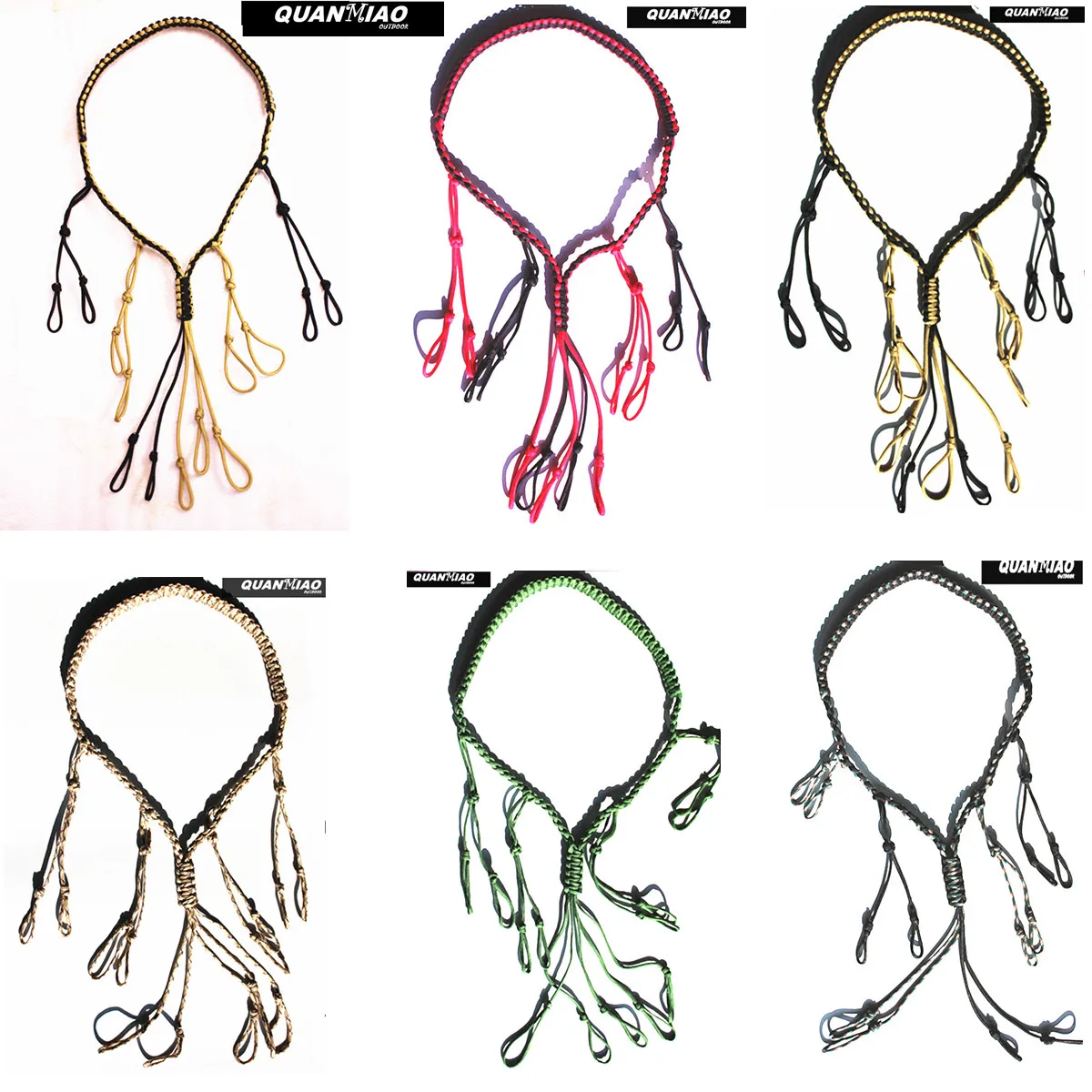 Cordino Quanmiao Duck Game Call Con 12 Anelli Regolabili Cordino Titolare Intrecciato A Mano Paracord Caccia Esche Corda