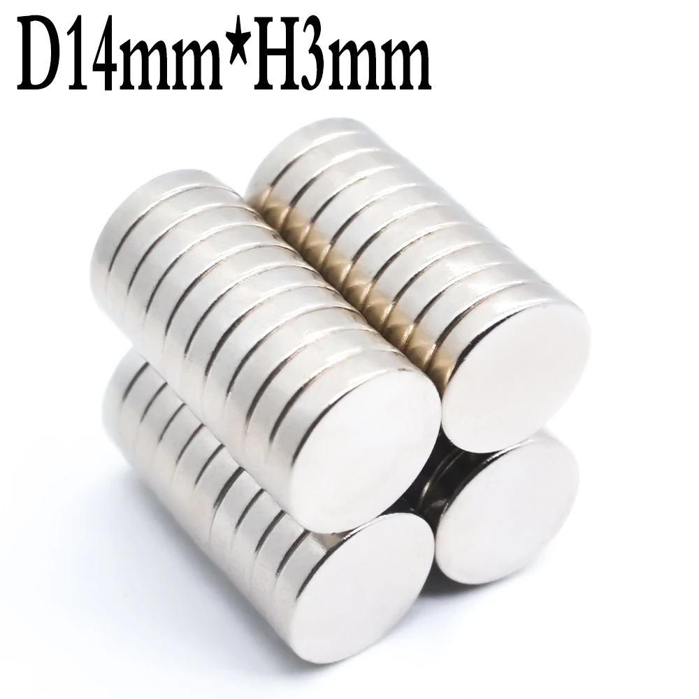 

500 pcs 14x3 surround small round NdFeB NdFeB Magnets 14x3mm N35 super powerful strong rare earth magnet 14*3