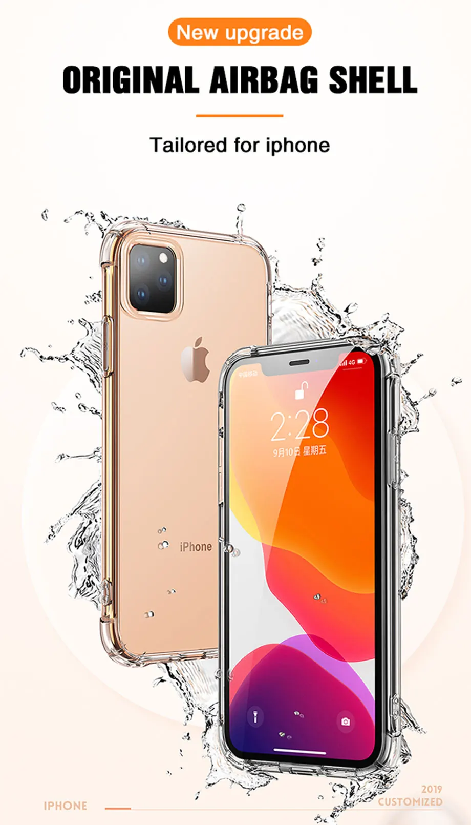 Роскошный противоударный прозрачный силиконовый чехол для iPhone 11 x xr xs max 11 Pro max 7 8 6 6s plus чехол Прозрачная защитная задняя крышка