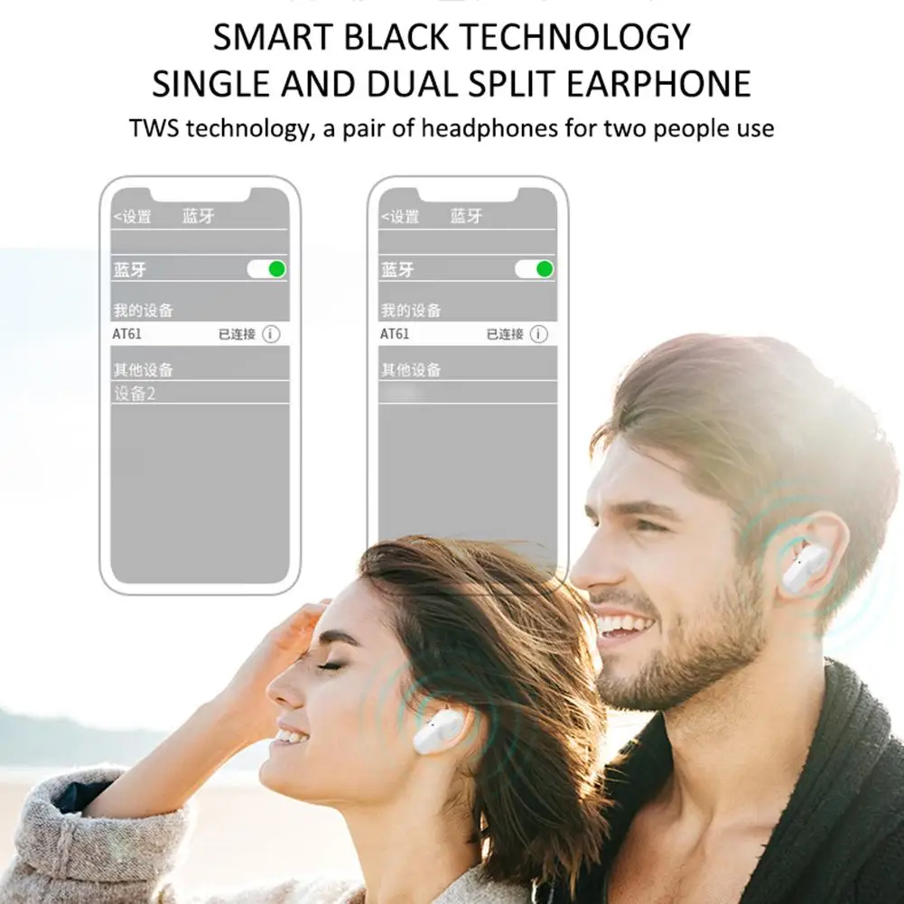 NEW Bluetooth Earphone Headset Smart Wireless Bluetooth Smart Reminder Earphone Sleeping Helping Sports In-Ear Dropship #M2