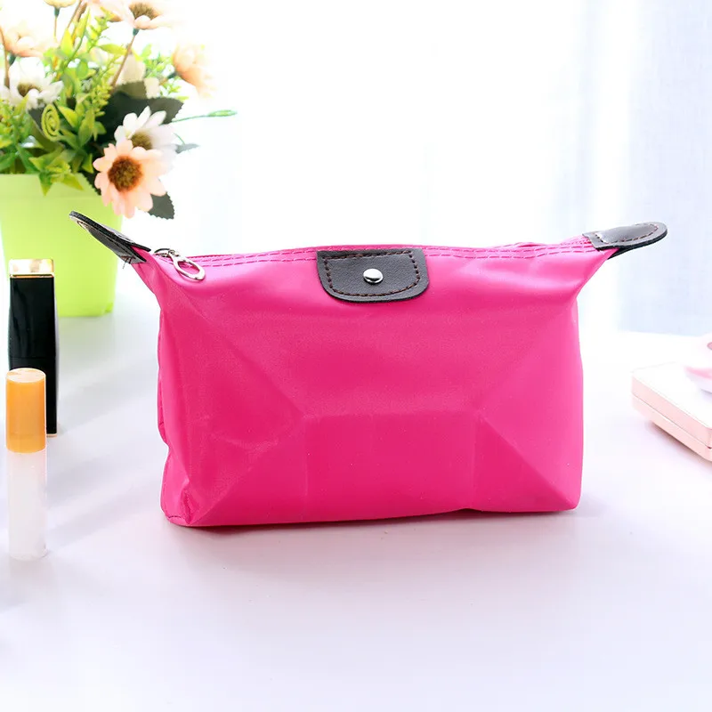 Многофункциональная косметичка, женская сумка-Органайзер для косметики, женская сумка, нейлоновая сумка для хранения, сумка для мытья - Цвет: red