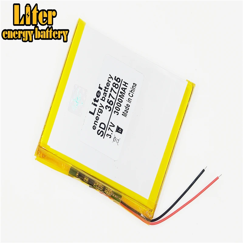 

357785 3,7 v 3000mah 357585 перезаряжаемая батарея полимерная батарея lipo