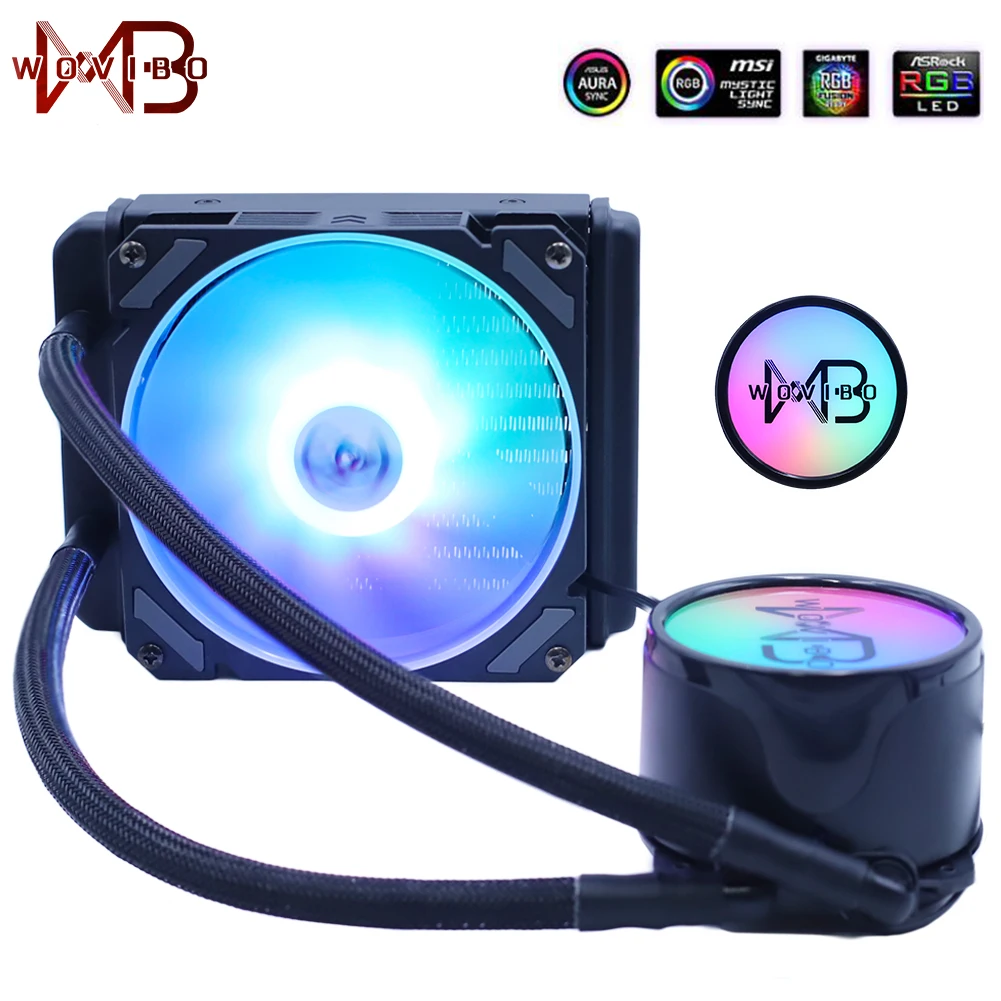 PC CPU, AIO RGB, Ventilador Líquido ARGB,