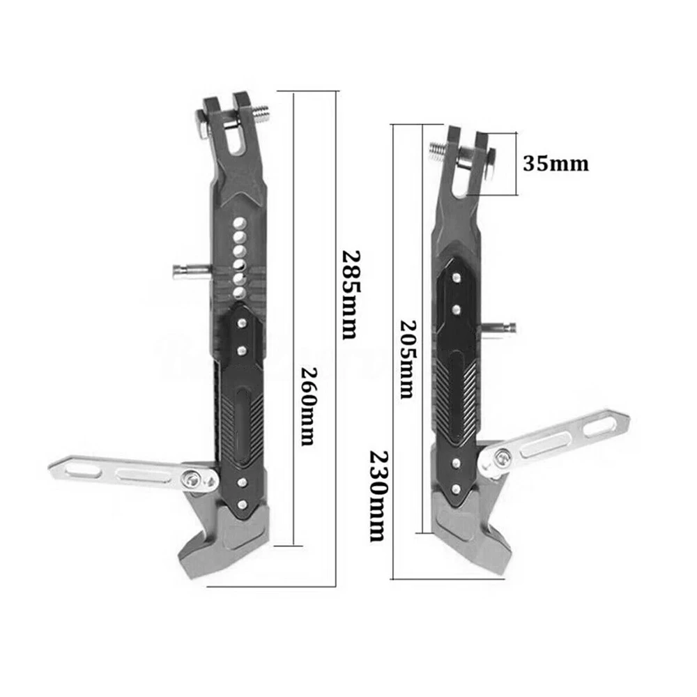 Мотоцикл CNC алюминиевый сплав регулируемая подножка Kick боковая подставка скутер уличный Стандартный Универсальный для большинства мотоциклов