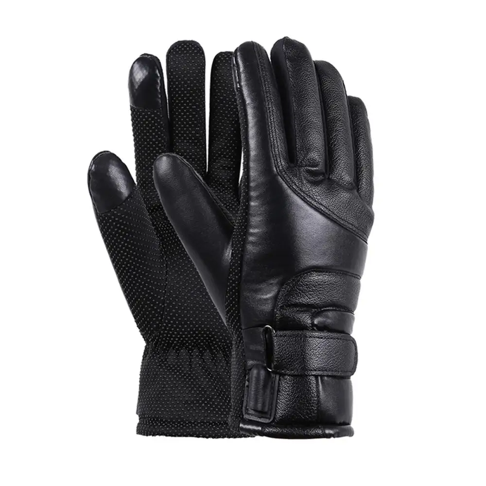 

Motorcycle Electric Heated Gloves Windproof For Cycling Skiing Winter Warm Heating Gloves USB Powered For Men Women Sports Ski