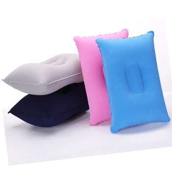 

Portable Outdoor Inflatable Air Pillow Portable Bed Solid Comfortable flocking Cushion Pad For Camping Travel Hiking Hotel Sleep