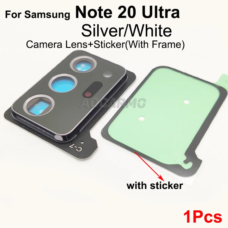 best telephoto lens for smartphone Aocarmo For Samsung Galaxy Note 20 Ultra 20u Rear Back Camera Lens Glass With Adhesive And Lens Frame Cover Sticker sony mobile camera lens