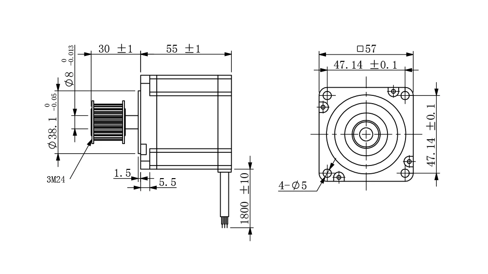 Cloudray 23 Nema Do Motor de Passo