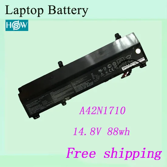 Горячая Распродажа Аккумулятор для ноутбука ASUS A42N1710 GL702VI GL702VI-1A A42N1710-02 серии
