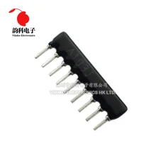 10pcs DIP exclusão Resistor Rede matriz 47 9pin 100 220 330 470 510 680 K 1.2K 1.5K 2 1K 2.2K 3.3K 4.7K 5.1K 5.6K 10K 100K ohm
